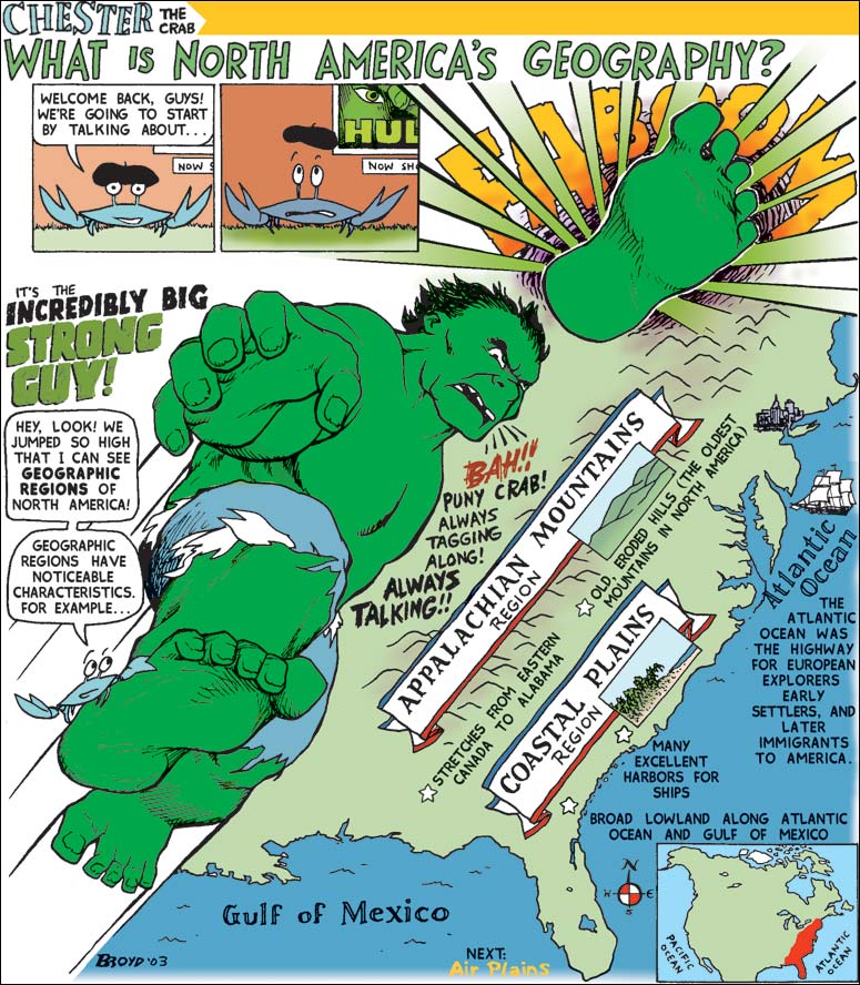 North American Geography comic