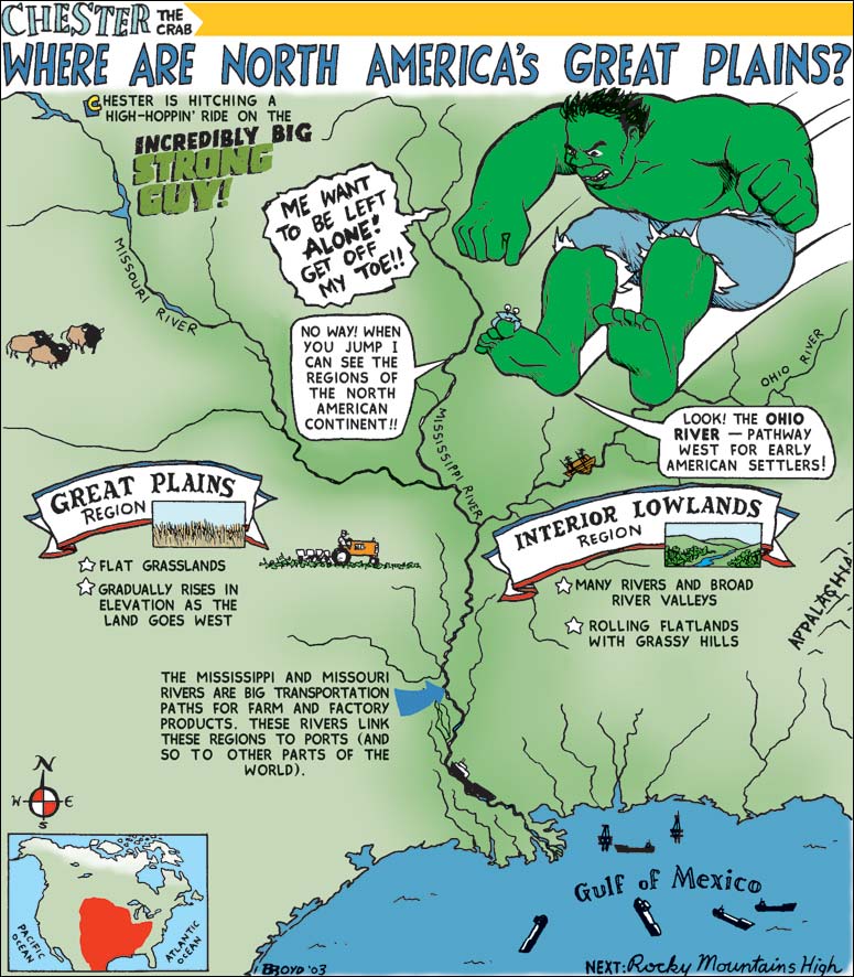 North American Geography comic