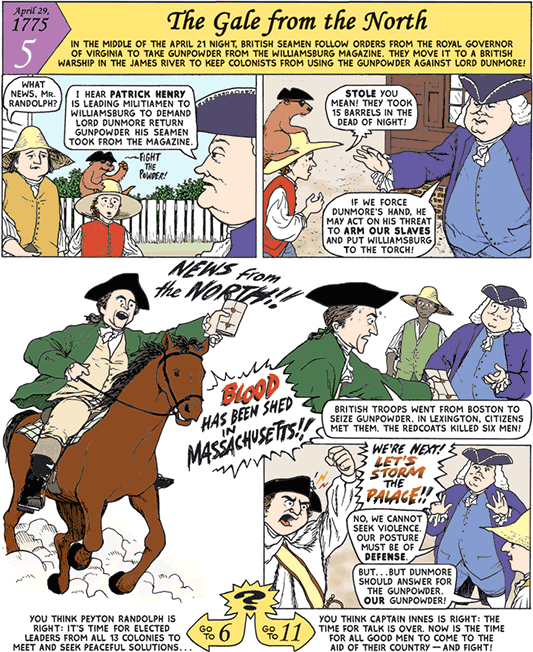 Revolutionary City sample history comic