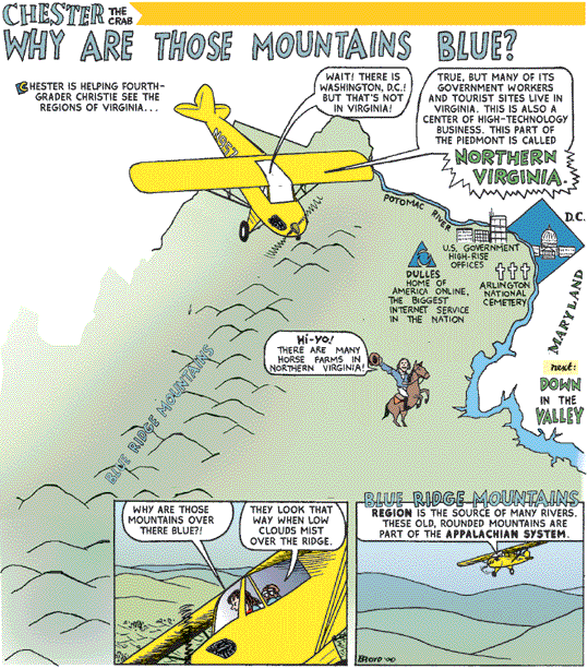 Where are Virginia's Blue Ridge Mountains?